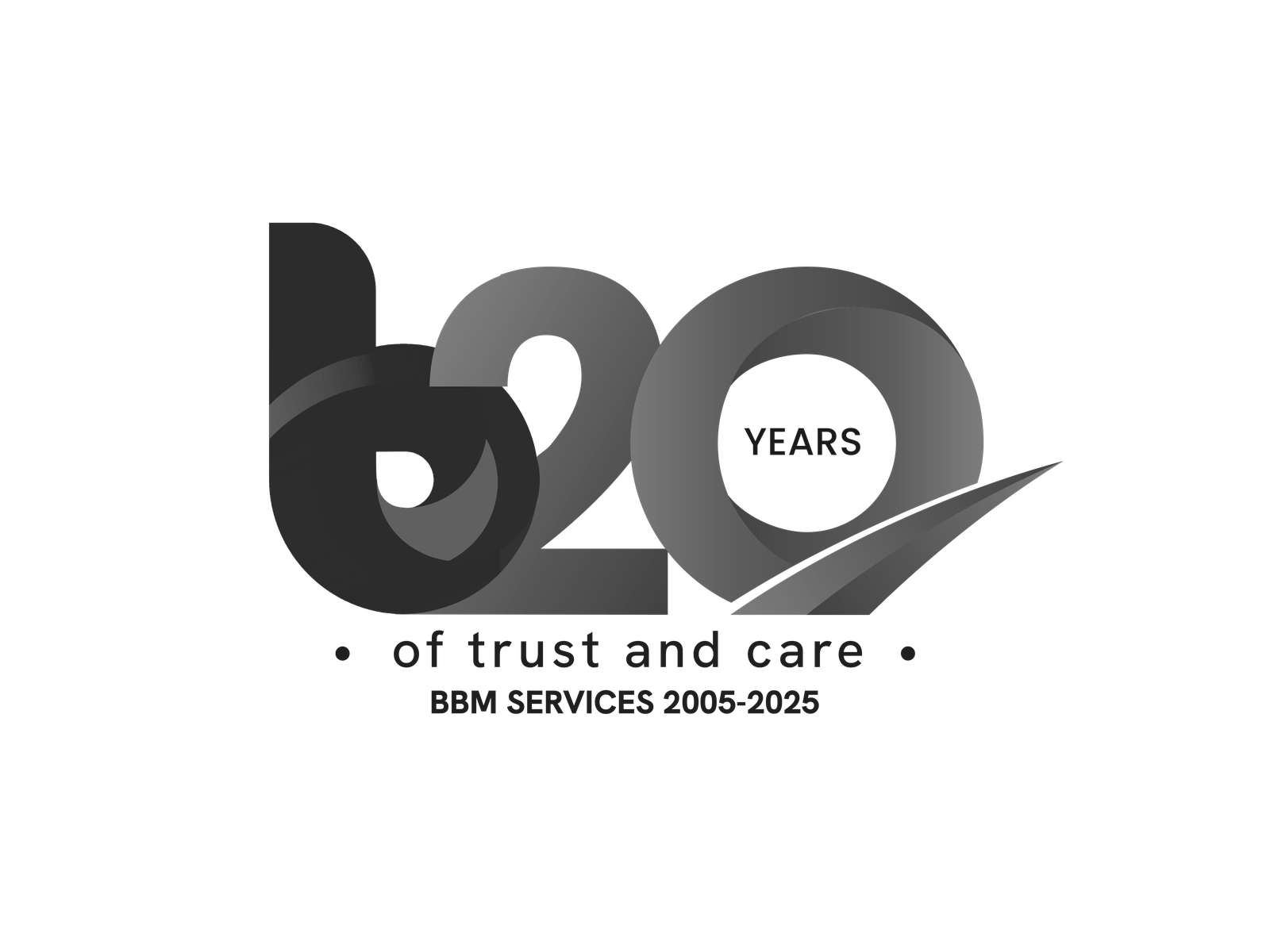 Logo da BBM Services — 20 anos